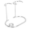 Barber Straight Vane/Wing Barber Straight Vane/Wing Holder, Small Shaving Brush Holder Safety with AntiSlip Features Stainless Steel Barber Straight Vane/Wing Barber Straight Vane/Wing Stand for view 3