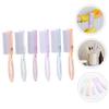 Didiseaon 6pcs Professional Nail Brush Nail Cleaning Brush Manicure Tools Long Handle Tech Supplies Random Color view 2