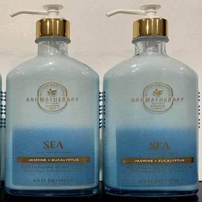 2 Aromatherapy SEA Soul Refreshing Jasmine Eucalyptus Moisturizing Bath & Body Lotion 6.5 Ounce