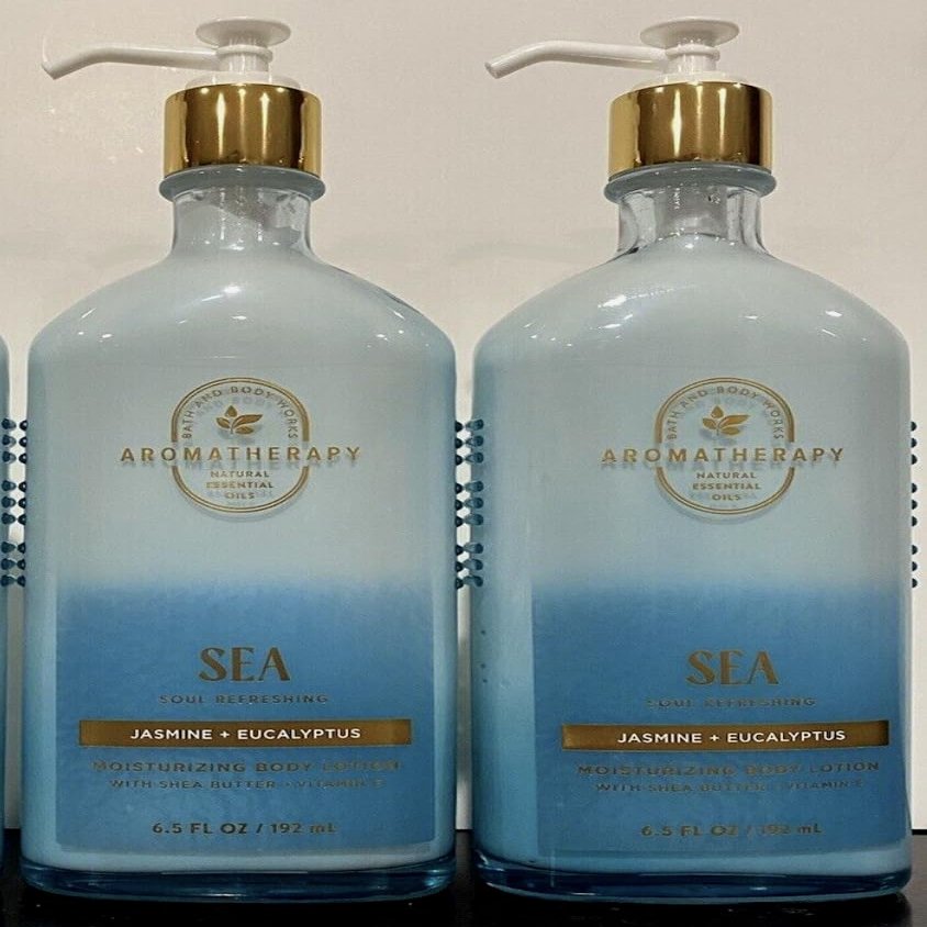 2 Aromatherapy SEA Soul Refreshing Jasmine Eucalyptus Moisturizing Bath & Body Lotion 6.5 Ounce