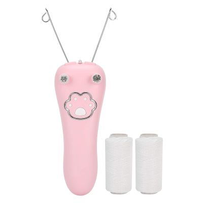 Epilators Hair Removal for Women, and Body Hair Removal Device USB Charging with Cotton Thread Rolls and Accessories for Smooth Skin Care (Roseate)