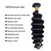 100% Brazilian Human Hair Bundles Deep Wave Wefts Weave Bundles Hair Extensions Double Weft 100g/Bundle Natural Color 1 Bundle (Deep Wave, 14inch) view 3