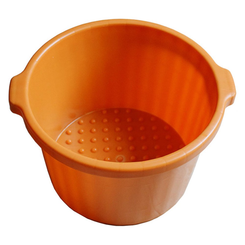 41cm Foot Soaking Tub with Massage Bottom Deep Foot Bath Basin for Home Spa Pedicure Use High Strength Plastic
