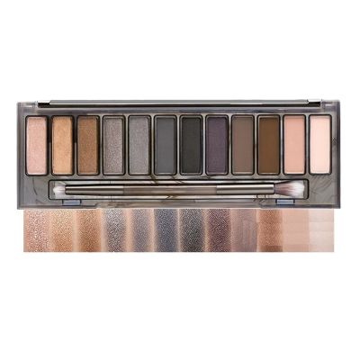12-color smoky eyeshadow palette pearlescent matte earth color ins makeup eyeshadow