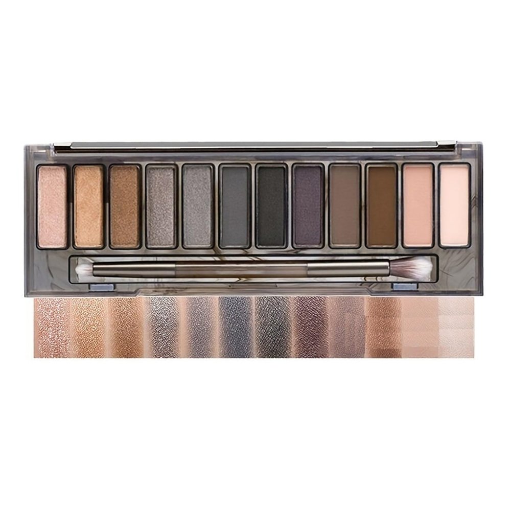 12-color smoky eyeshadow palette pearlescent matte earth color ins makeup eyeshadow