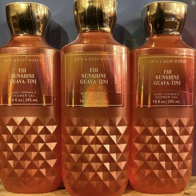 3 FIJI SUNSHINE GUAVA-TINI bath & Body Wash Shower Gel 10 oz