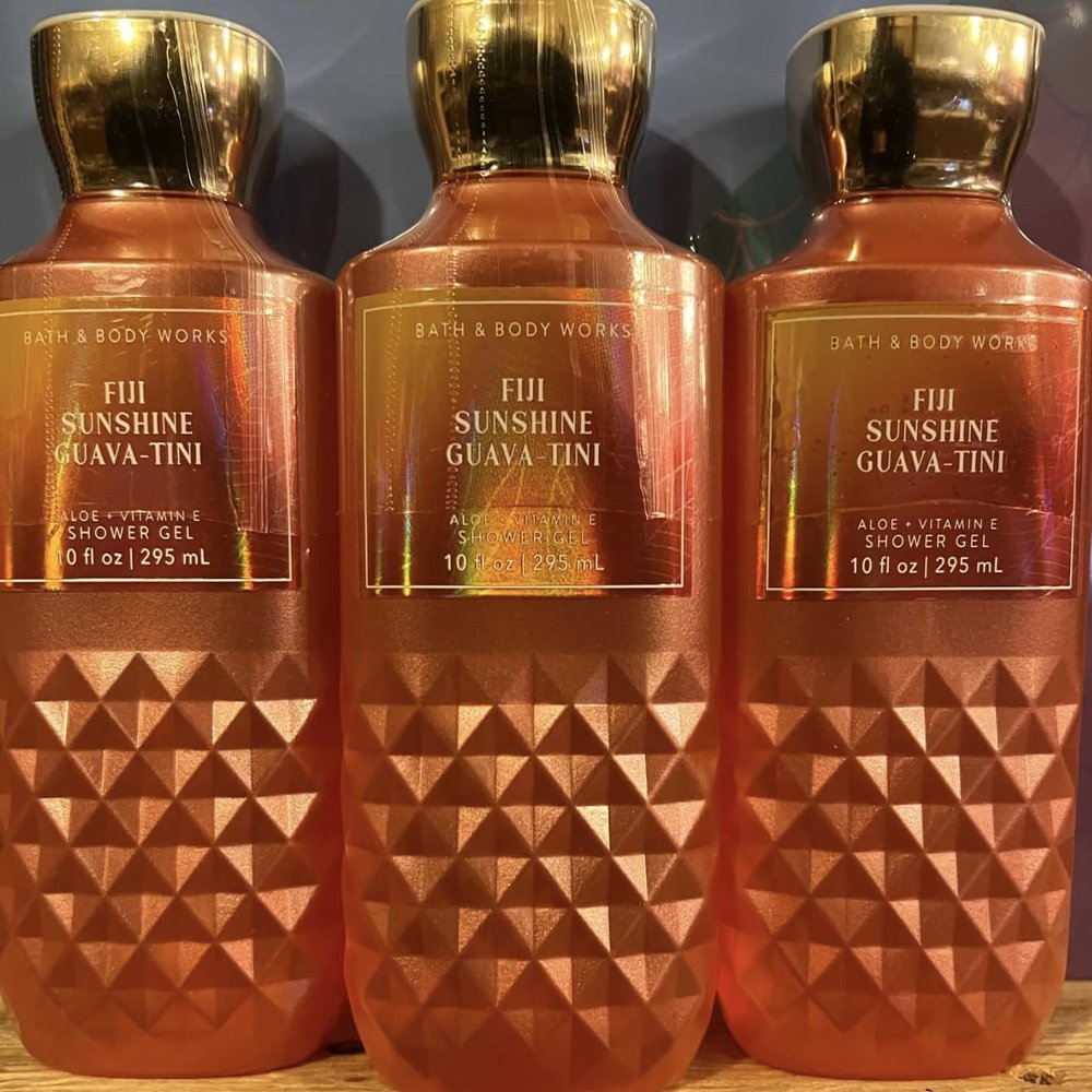3 FIJI SUNSHINE GUAVA-TINI bath & Body Wash Shower Gel 10 oz