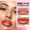 Jolilab Matte Lip Liner Lip Oil Set, Lip Makeup Set Natural Smooth Long-Lasting And Hydrating Beauty Daily Cosmetics Gift for Girls Easy-to-Use(9pcs) view 3