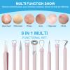 Pimple Popper Tool Kit Blackhead Remover Tools (5 Piece Kit), Professional Stainless Black Head Remover for face, Risk Free Treatment Pimple Extractor with Tweezers view 3