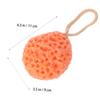 AUTSUPPL Sponge Body Bath Exfoliator Orange Shower Cleansing Puff Scrubber for Gentle Exfoliation Daily Use Convenient Carry Promotes Circulation and Improves Skin Texture view 2