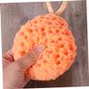 AUTSUPPL Sponge Body Bath Exfoliator Orange Shower Cleansing Puff Scrubber for Gentle Exfoliation Daily Use Convenient Carry Promotes Circulation and Improves Skin Texture view 4