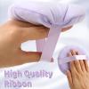 2Pcs Powder Puff, makeup Sponges 5 inch Cotton Super Soft Large Body Powder Puffs for Women Female for Face Cleaning Makeup Foundation Blending Gift for Girlfriend WifeLight Purple view 3