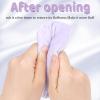 2Pcs Powder Puff, makeup Sponges 5 inch Cotton Super Soft Large Body Powder Puffs for Women Female for Face Cleaning Makeup Foundation Blending Gift for Girlfriend WifeLight Purple view 4