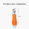 2 Pcs Wide Jaw Opening Anti-Splash Slanted Nail Clipper, Slanted Nail Clippers for Thick Nails Seniors, Toe Nail Clippers with Catcher(Orange/Black) view 2