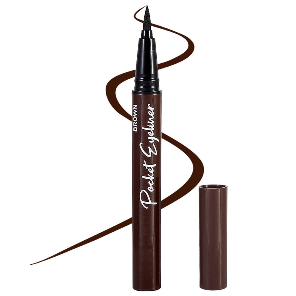 ARCHIDATE Brown Liquid Eyeliner Pen, Waterproof Smudgeproof 12H Long Lasting Brown Eyeliner Pen with Felt Tip For Women Eye Makeup, Smooth, Quick Drying, High Pigmented