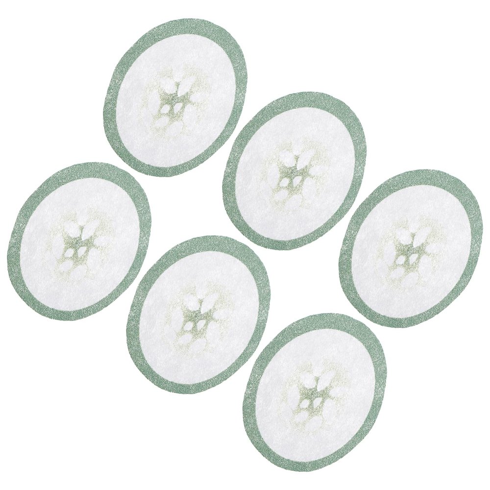 Baluue Skin Care Eye Mask 100pcs Non-woven Cucumber Shape Eye Mask Paper Cooling for Face