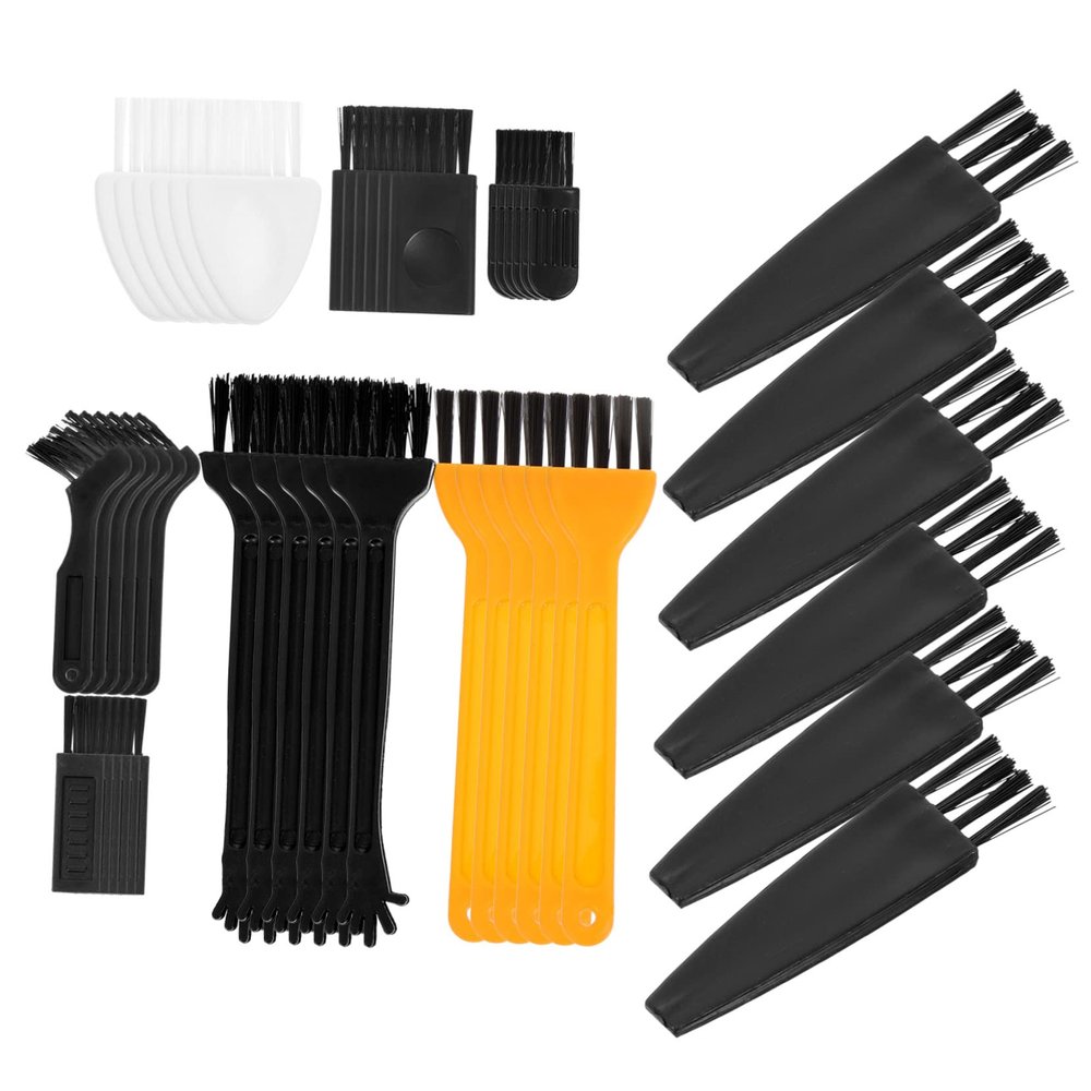 VALICLUD 48pcs Cleaning Brush for Razor Laptop and Keyboard Versatile Gap Cleaning Tools for Dust Removal Durable and Skin-Friendly Material for Home and Barber Shops