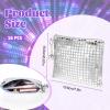 16 Pack Disco Makeup Bags with Zipper Disco Party Favors Silver Glitter Sequin Mirror Cosmetic Bags for Bachelorette Bridal Shower Wedding 70s 80s 90s Disco Ball Party Favors view 2