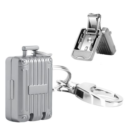 ABLY Portable Foldable Travel Nail Clipper, Stainless Steel Splash Proof Design, Mini Nail Trimmer Perfect for Home and Outdoor Us (Grey)