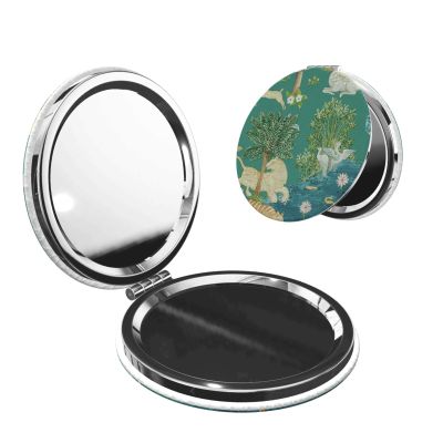 YIGOAOIU Mothers Day Portable Travel Double-Sided Mirror Makeup Artist Hand Mirror Essential for Men and Women Forest Animals