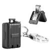 ABLY Portable Foldable Travel Nail Clipper, Stainless Steel Splash Proof Design, Mini Nail Trimmer Ideal for Home and Outdoor Activities (Black) view 1