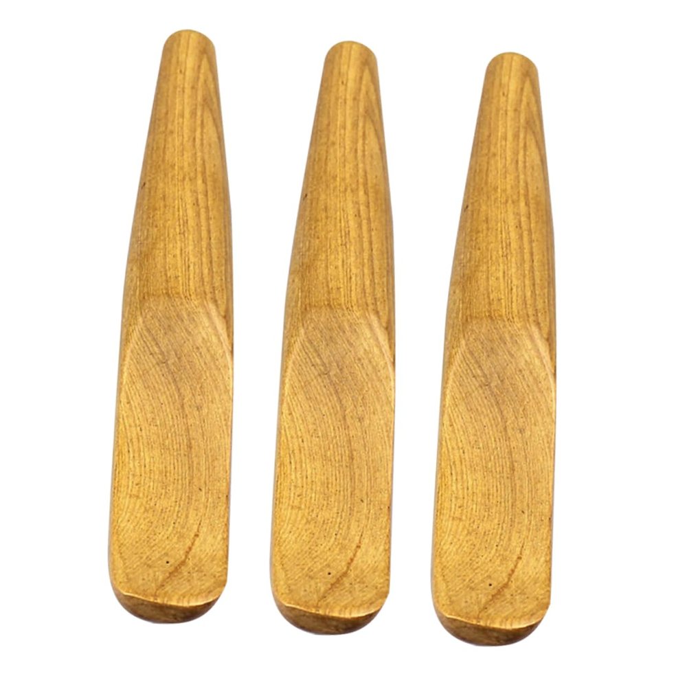 Anneome 3pcs Wooden Finger Gua Ergonomic Design for Muscle Relief Portable for Use Alleviates Fatigue Compact