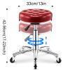 PZHANGZVH Height Adjustable Rolling Stool with Wheels,Round Heavy Duty Hydraulic Stool, Swivel Salon Stool Chair for Massage spa Kitchen Bar Office,F,56cm (S 56cm(22")) view 3