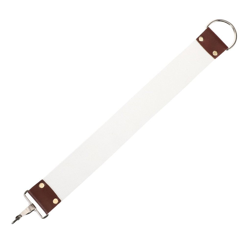 FOYTOKI Dual Layer Canvas Shaving Strop for Smooth and Comfortable Shaving Professional Barber Sharpening Belt for Barbershops and Home Use