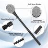 Gobiteli Back Scrubber for Shower,25" Long Handle Shower Brush for Body Exfoliator and Deep Clean,Back Scrubber for Shower for Men,Women and Elderly view 2