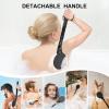 Gobiteli Back Scrubber for Shower,25" Long Handle Shower Brush for Body Exfoliator and Deep Clean,Back Scrubber for Shower for Men,Women and Elderly view 4