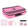 ANZOME Large Smell Proof Storage Bag with 7 Accessories, Lockable Stash Box with Combination Lock, Portable Travel Organizer Case with Activated Charcoal, Pink Gift for Women view 1