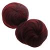 FOMIYES 2pcs Faux Hair Bun Extensions Clip for Effortless Updos Lightweight Hair Accessories for Travel and Everyday Stylish Looks view 1