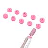 10Pcs Pink Silicone Nail Drill Dust Collector Drills Bits Dust Stopper Electric Nail Filer Dust-Proof Protector Caps Nail Art Tools Tech Supplies for DIY Salon Acrylic Nails view 1