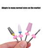 10Pcs Pink Silicone Nail Drill Dust Collector Drills Bits Dust Stopper Electric Nail Filer Dust-Proof Protector Caps Nail Art Tools Tech Supplies for DIY Salon Acrylic Nails view 3