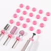 10Pcs Pink Silicone Nail Drill Dust Collector Drills Bits Dust Stopper Electric Nail Filer Dust-Proof Protector Caps Nail Art Tools Tech Supplies for DIY Salon Acrylic Nails view 4