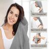 Molirex Hair Towel Wrap for Women 2 Pack, Anti-Frizz Microfiber Hair Plopping Towel Super Absorbent Quick Dry Turbans for Curly Wet Hair Grey Khaki view 3