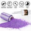Hair and Body Glitter Spray, 1PC Purple Glitter Hairspray Dry Powder Makeup for Clothes, Festival Rave Prom Loose Sparkle Powder,Holographic Ultra Fine Resin Glitters for Crafts,10g (1PC Purple) view 3