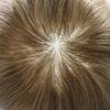 FNY HAIR Ultra Thin Skin Mens Toupee Hair Piece Indian Remy Human Hair Replacement System V-Looped PU Toupee for Men #1840 18# MEDIUM BLONDE WITH 40% SYNTHETIC GREY 8X10-80% Light Density view 4