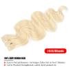 Clip in Hair Extensions Real Human Hair 12 Inch Blonde Body Wave Clip in Hair Extensions 100% Brazilian Remy Human Hair Extension for Women 8pcs 100g Per Set with 20 Clips Double Weft view 4