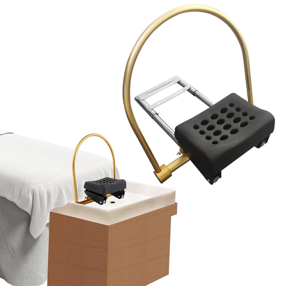 PQGKOBR Head Spa Equipment Frame Water Circulation Rack with Pillow Kit,180Arc Design for Salon Head Treatment Shampoo Bed Accessories,Shampoo Bed Bowl Wash Hair Salon Style Scalp Care