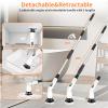 11 in 1 Electric Spin Scrubber Cordless Cleaning Brush 3 Adjustable Angles 2 Adjustable Speeds LED Display Shower Cleaner Brush Supplies Extension Long Handle for Bathroom Floor Tile Toilet Waterproof view 2