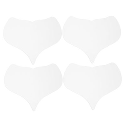 SEWOART 4pcs Reusable Silicone Chest Patch for Wrinkle Adhesive Chest Cushion for Discreet Wear under Clothing