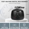 Waxing Kit -Digital Wax Warmer Machine for Hair Removal with 4 Packs of Hard Wax Beads & Silicone Pot for Full Body, Legs, Face, Eyebrows, Bikini, Brazilian at Home Waxing Kit for Men Women view 3