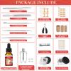 Ingrown Toenail Removal Kit, Professional Ingrown Toenail Treatment, Ingrown Toenail Tools Kit with Ingrown Toenail Corrector Drops, Toenail Clipper, Corrector Patch, Stainless Steel Pedicure Tool Set view 2