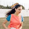 10pcs Sport Football Pattern Hair Tie Streamer, Orange and Brown Team Colors, 10 Inch Ribbon Ponytail Holder girl hair bows view 4