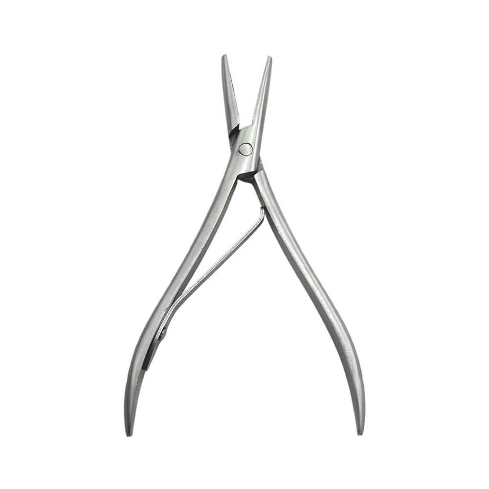 7 Inch Flat Teeth Silver Stainless Steel Clamp Hair