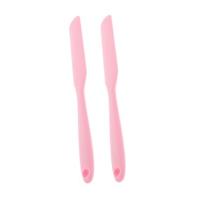 FOMIYES 2pcs Reusable Silicone Waxing Spatula Applicator for Hair Removal Non-stick Hard Waxing Tool for Body Eyebrow and Facial Hair Efficient Removal for Salons and Home Use