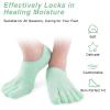 5-Toe Moisturizing Gel Socks for Women Men,Hydrating Foot Sleeves with Heel & Toes Care,Suitablefor Dry Cracked Heels view 3