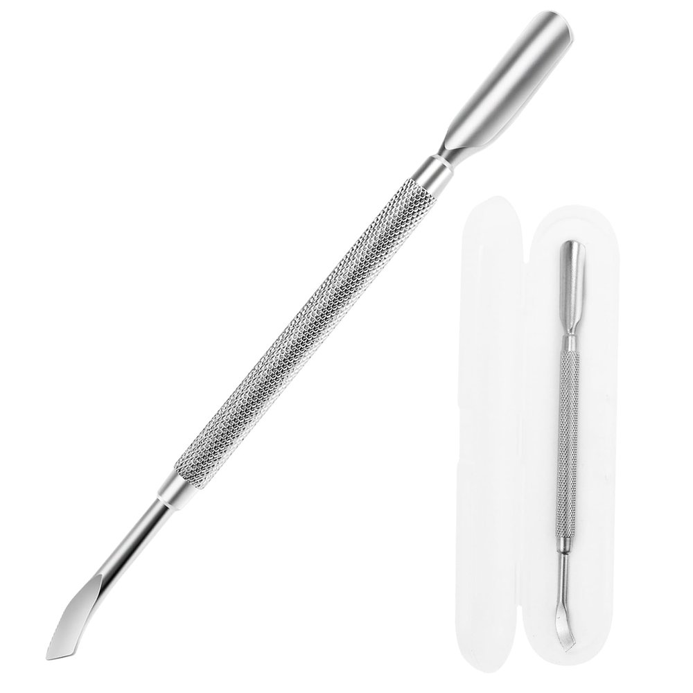 1 Pcs, Cuticle Pusher 2-in-1 Nail Care Tool, Flat Head