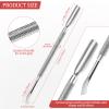 1 Pcs, Cuticle Pusher 2-in-1 Nail Care Tool, Flat Head view 2